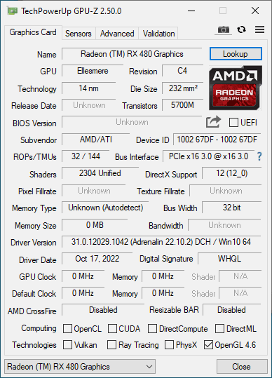 Rx 480 hot sale nitro+ 4gb